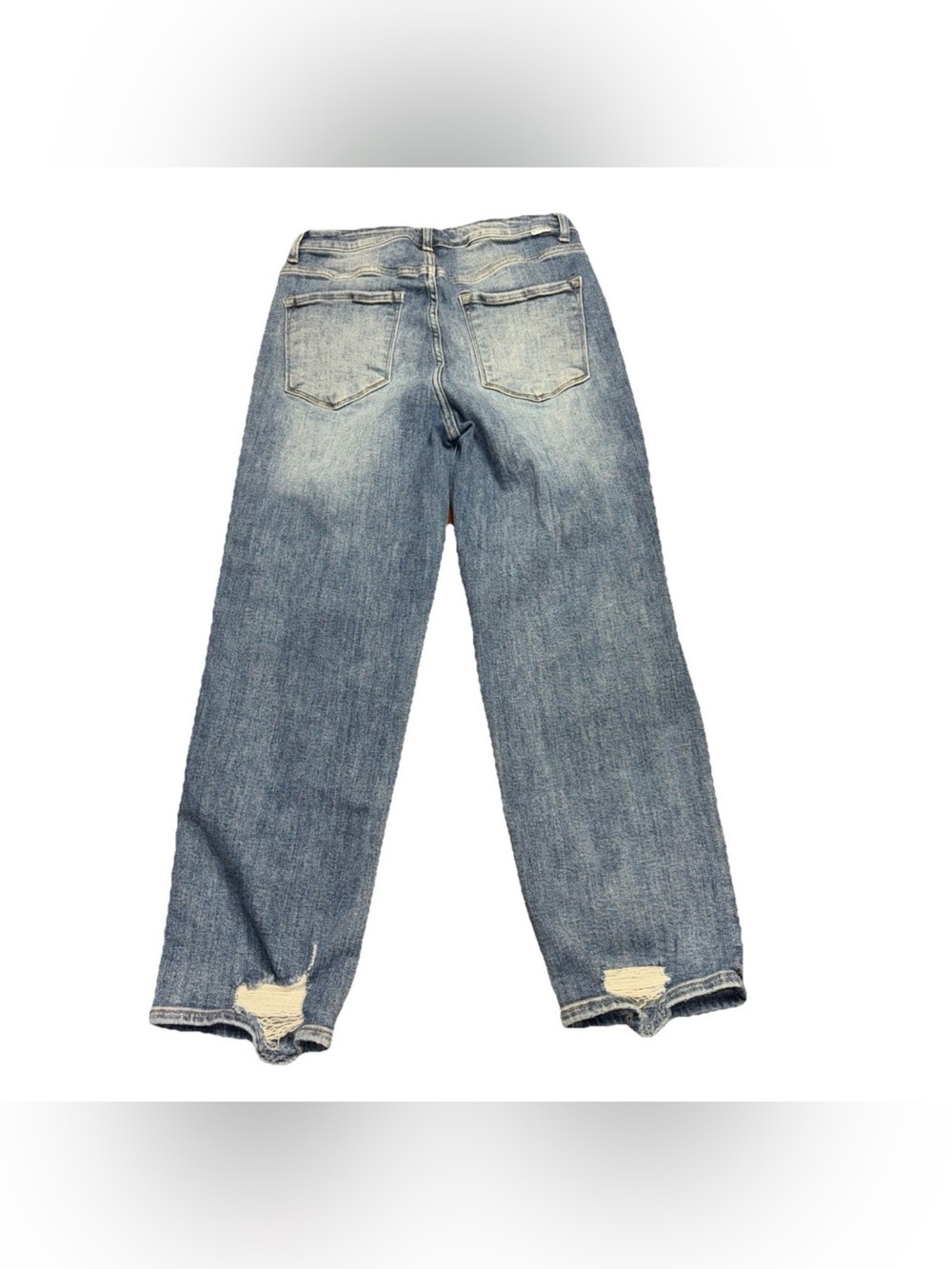 Risen Jeans Womens Sz 11/30 Distressed High Rise Boot Cut Cowgirl Rodeo RDP5099 - Picture 4 of 8